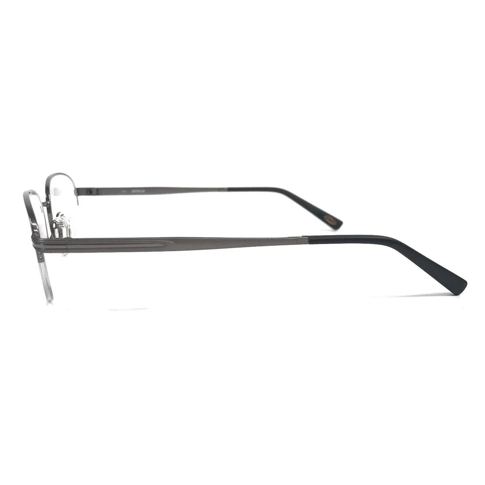 Autoflex by Flexon Eyeglasses Frames SIR DUKE 033 Gray Round Half Rim 51-19-140